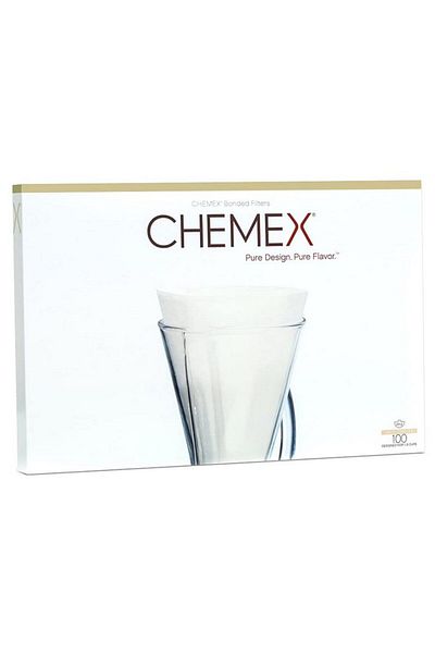 Chemex Coffee filter chemex unfolded half moon white