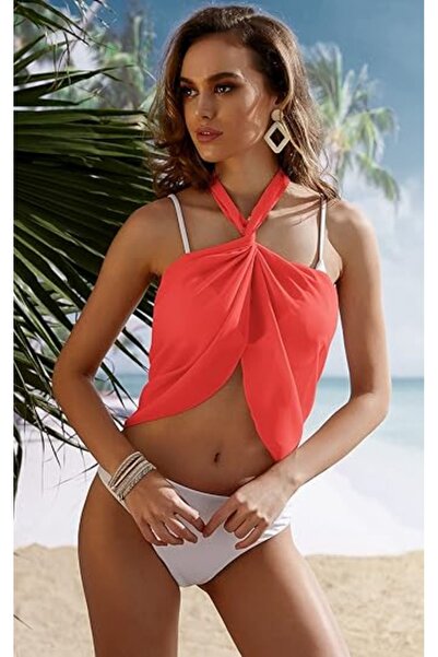 VOOP Red Tulle Pareo - Δέσιμο στη μέση