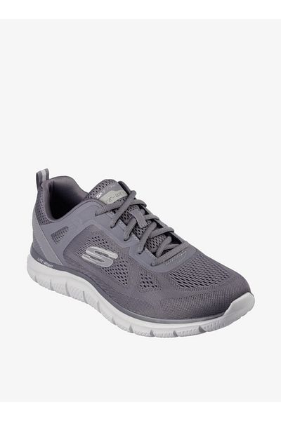 SKECHERS Men's Logo Print Sports Shoes with Lace-Up Closure - TRACK BROADER