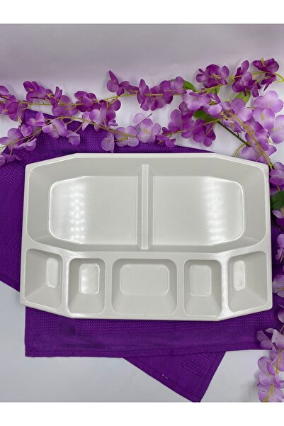 Genel Markalar Kahvaltı Sunum Tabağı 7 Bölmeli, Polikarbon Kahvaltı Tabağı (1...