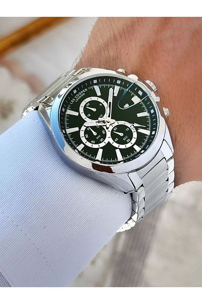 Lee Cooper 5 Atm Waterproof Steel Cord Men's Wrist Watch - Functions Active