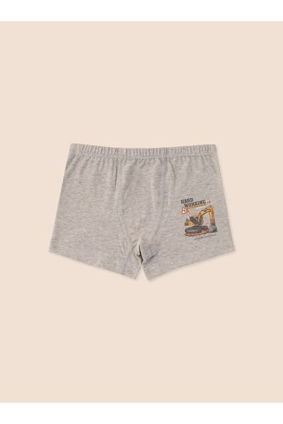 natuline Μακό μπόξερ για αγόρια από οργανικό βαμβάκι και λυκρά 6 τεμαχίων Hard Working 3507-6