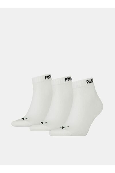 Puma Logo Print Ankle Length Socks - Set of 3