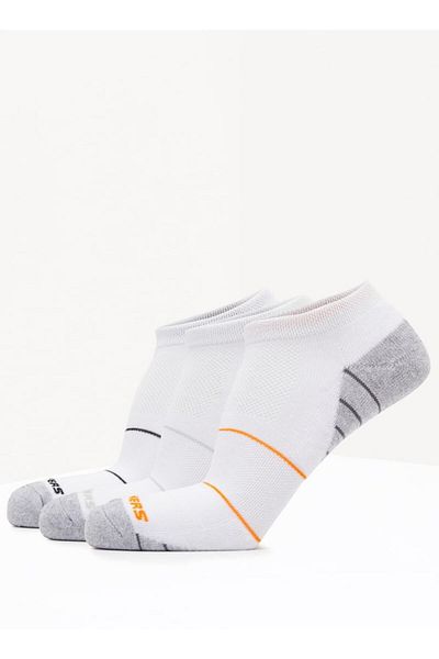 SKECHERS Çizgili Bilek Boyu Spor Çorapları - 3'lü Takım