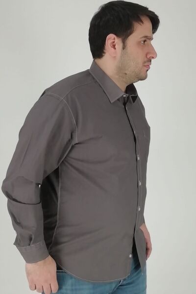 TOUSUS Cămașă pentru bărbați Antacid simplă vintage de mărime mare Btl-6176-tss