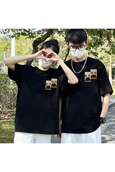 Tarzsokak Noul sezon Tir Harajuku Style Couple Lover Couple - 2 piese