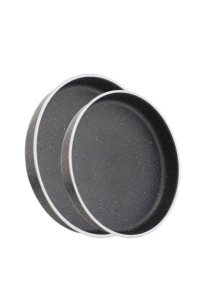 LeesHome 28-32 cm Granite 2-Piece Oven Tray Set