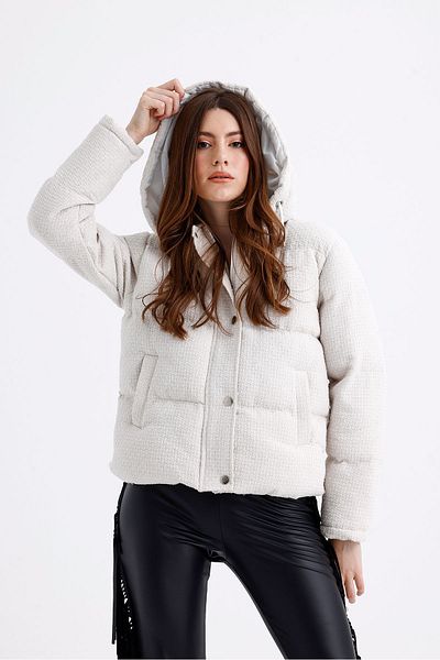 Sense Ecru Women's Jacket - Thick Fiber Filled, Mnt35867