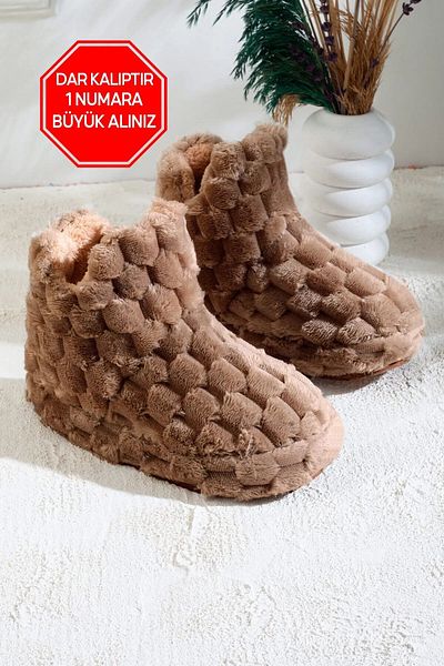 Mikawa Winter Coiled βελούδινες παντόφλες - Γυναικείες μπότες HOME