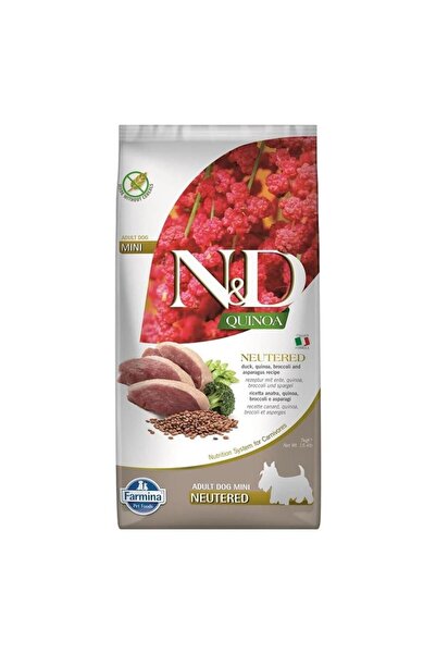 N&D Quinoa Tahılsız Ördek Brokoli ve Kuşkonmaz Köpek Maması 2.5 Kg