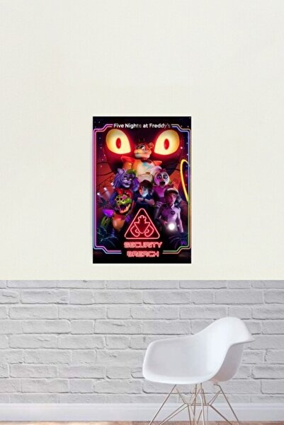 Universal Fnaf Güvenlik Ihlali Tablo Ahşap Poster Dekoratif