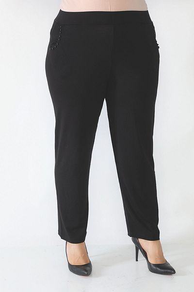 Şahbaz Plus Size Lycra Fabric Trousers