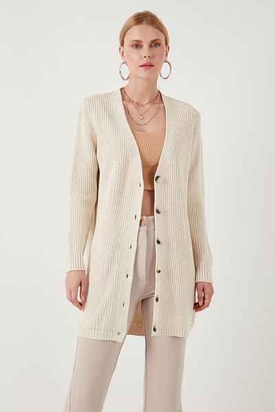 Lela 100% Acrylic Knitwear Long Cardigan - Cardigan 4615044