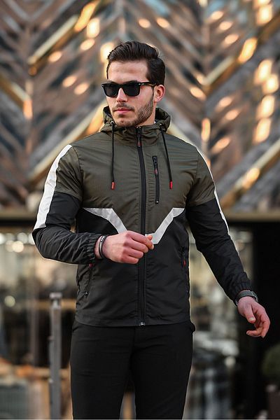 BOYS MANS Ανδρικό τζάκετ Εποχιακό Νερό και Αντιανεμικό Μπουφάν