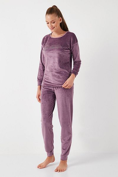 Lela Crew Neck Standard Fit Pajama Set - Pyjama Set 6094202