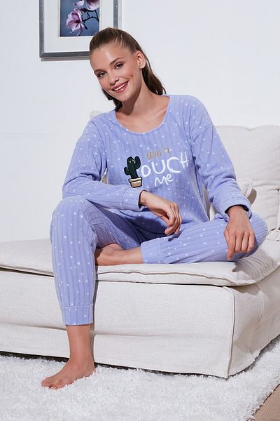 Lela Crew Neck Standard Fit Pajama Set - 6093735