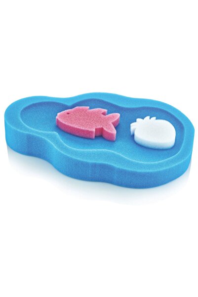 Babyjem - اسفنجة حمام للأطفال باللون الأزرق