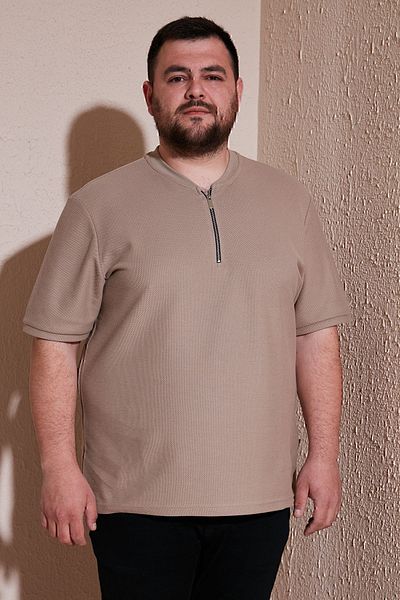 Buratti Βαμβακερό ανδρικό μπλουζάκι με κανονική εφαρμογή μεγάλου μεγέθους 5902653 Β