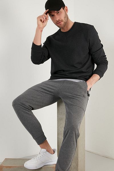 Buratti Ανδρικός ιδρώτας Winter Swe με λαιμόκοψη Şardonlu Slim Fit 5975001