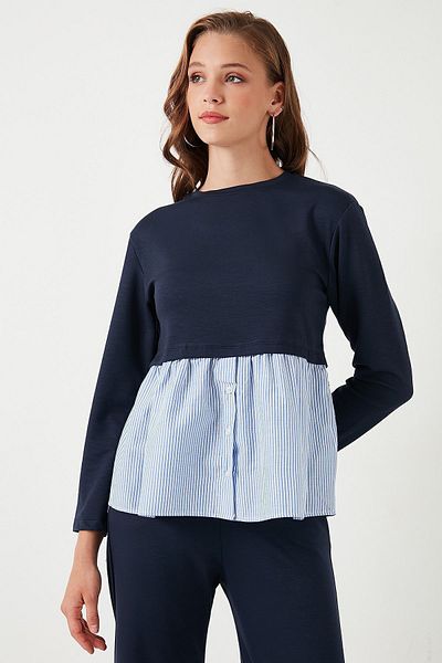 Lela Тениска с овъглено деколте - SWEAT 5865880