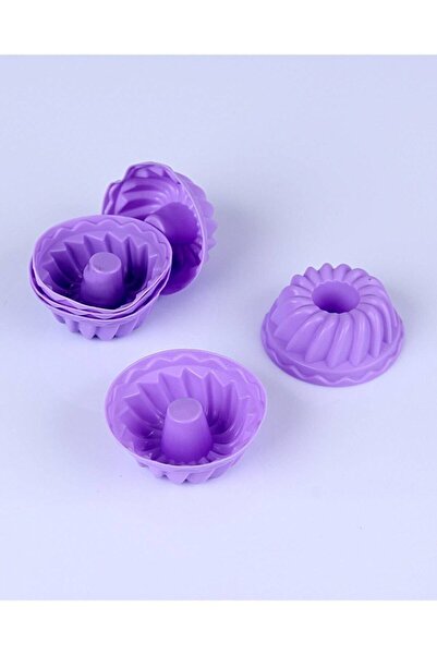 Genel Markalar Renkli Silikon 6'lı Kek Ve Muffin Kalıbı