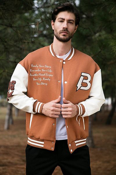 Buratti Oversize College Collar Pocket Bomber Jacket Ανδρικό μπουφάν 628mnh171