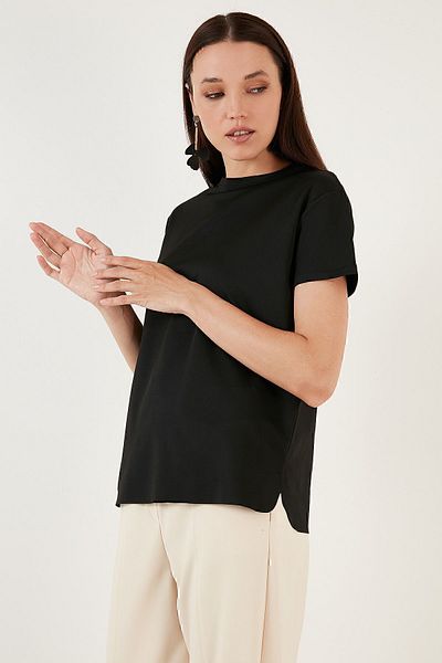 Lela Tricou cu decolteu obișnuit, cu croiala normală, tricou 5865400