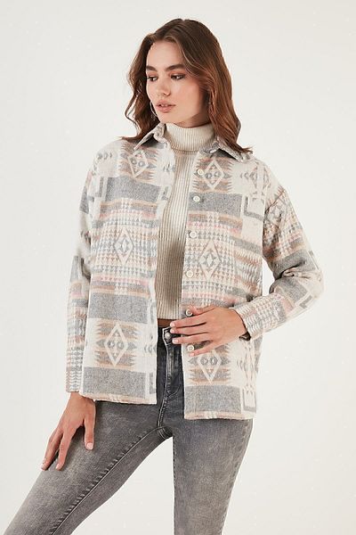 Lela Patterned Cotton Regular Fit Lumberjack Shirt SHIRT CF24W167000