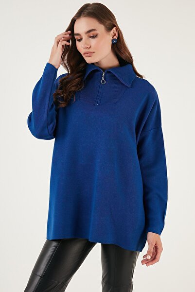 Lela Oversize Half Zip Knitwear Sweater - Pullover 4616079 Y