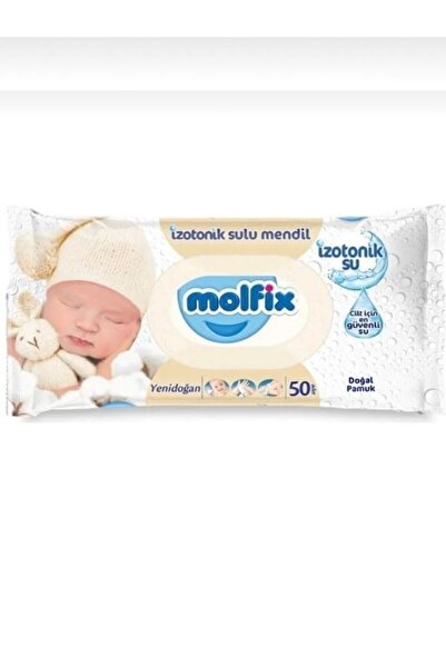 Molfix Yeni Doğan Izotonik Sulu Medndil Doğal Pamuk 3lü 150 Yaprak