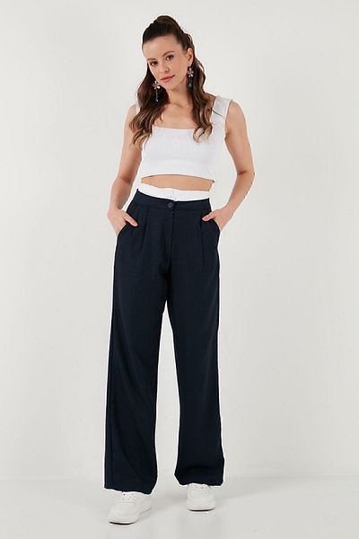 Lela High Waist Wide Leg - Relaxed Fit Trousers 673P1012