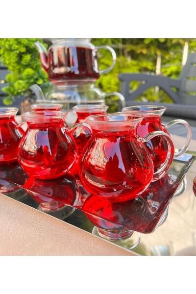 Butik KEYFİ ALA BOROSİLİKLAT CAM ÇAY BARDAĞI 220ML 6'LI (KEYFİ ALA ÇAY BARDAĞI)