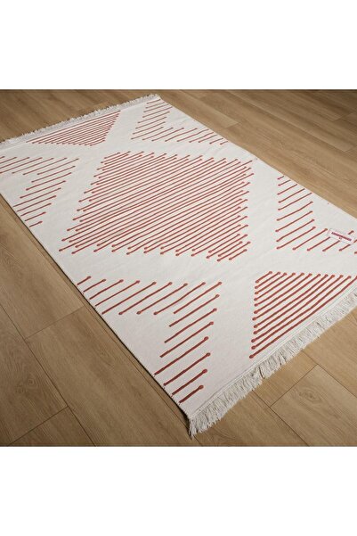 Halıcızade Kehribar Serisi Makine Dokuma Geometrik Desenli Terra Kilim