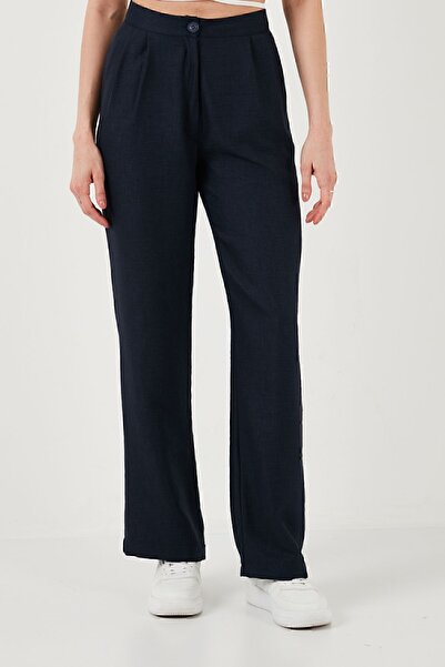 Lela Штани з високою талією та широкими штанинами з бавовни - Relaxed Fit ШТАНИ 673P1011