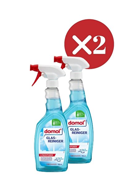 DOMOL Cam Yüzey Temizleyici Sprey 750 ml X 2