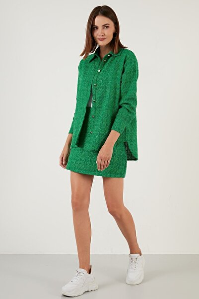 Lela Cotton Oversize Tweed Shirt Shirt 42190503