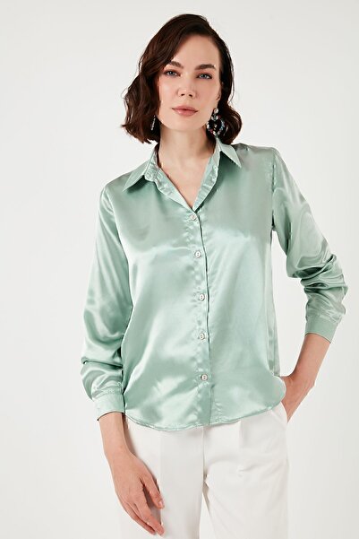 Lela Regular Fit Satin Classic Shirt SHIRT66939642S4