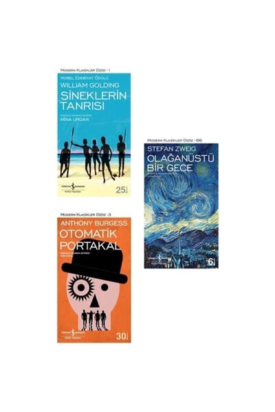 TÜRKİYE İŞ BANKASI KÜLTÜR YAYINLARI Sineklerin Tanrısı - Otomatik Portakal - ...