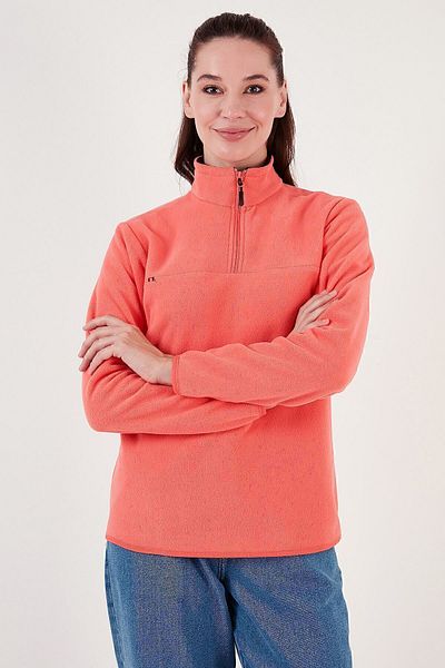 Lela Anti-pilling Slim Fit Soft Fleece - Μισό φερμουάρ που δεν κολλάει 590700