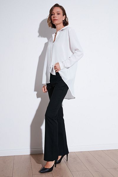 Lela Long Back Comfortable Cut Shirt - Shirt 6118728 W4