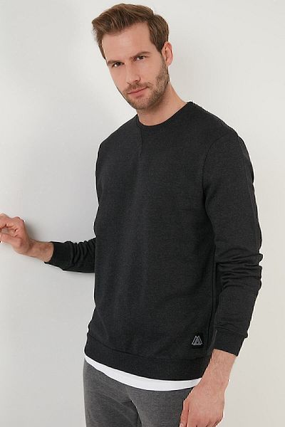 Buratti Ανδρικός ιδρώτας Winter Swe με λαιμόκοψη Şardonlu Slim Fit 5975001