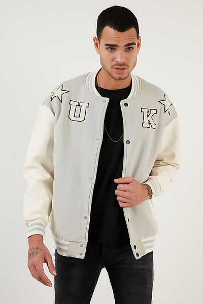 Buratti Oversize College Collar Pocket Bomber Jacket Ανδρικό μπουφάν 628mnh178