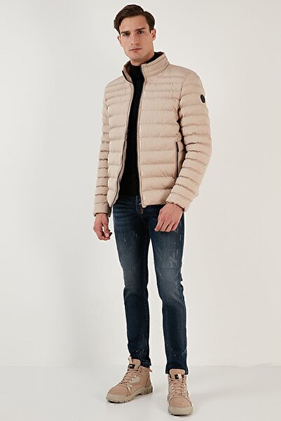 Buratti Мъжко палто тип пуфър с висока яка и джоб с цип 649002