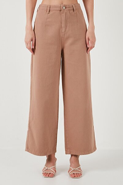 Lela Pamuklu Relaxed Fit Geniş Paça Pantolon  PANTOLON 668YP5237