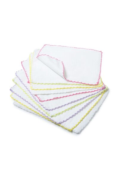 Babyjem - Baby Hanky 10 Pcs White 20X20 Cm
