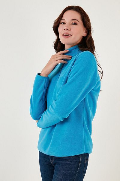 Lela Anti-pilling Slim Fit Soft Fleece - Μισό φερμουάρ που δεν κολλάει 590700