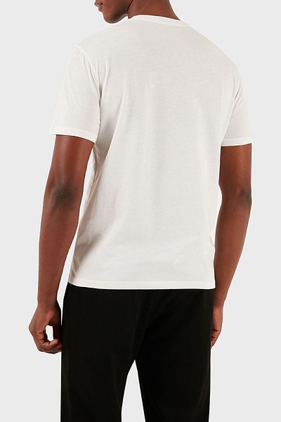 Armani Exchange Ανδρικό μπλουζάκι με λαιμόκοψη βαμβακερή κανονική εφαρμογή 3DZTBF ZJ3VZ 1116