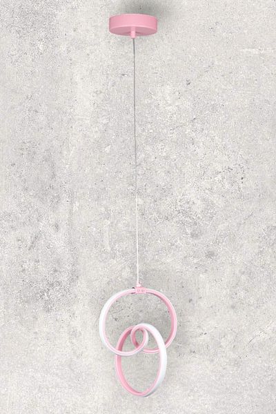 Fer Avize Sabrina Design Pink Color Living Room - Kitchen - Hall White Led Pendant Lamp Chandelier