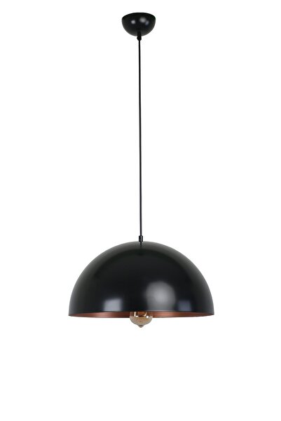 Lumexx Büyük Retro Siyah Avize Abajur 3 Lü Set