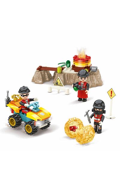 BLX Mining 105 Piece Gold Mine and Gold Exploration Play Set